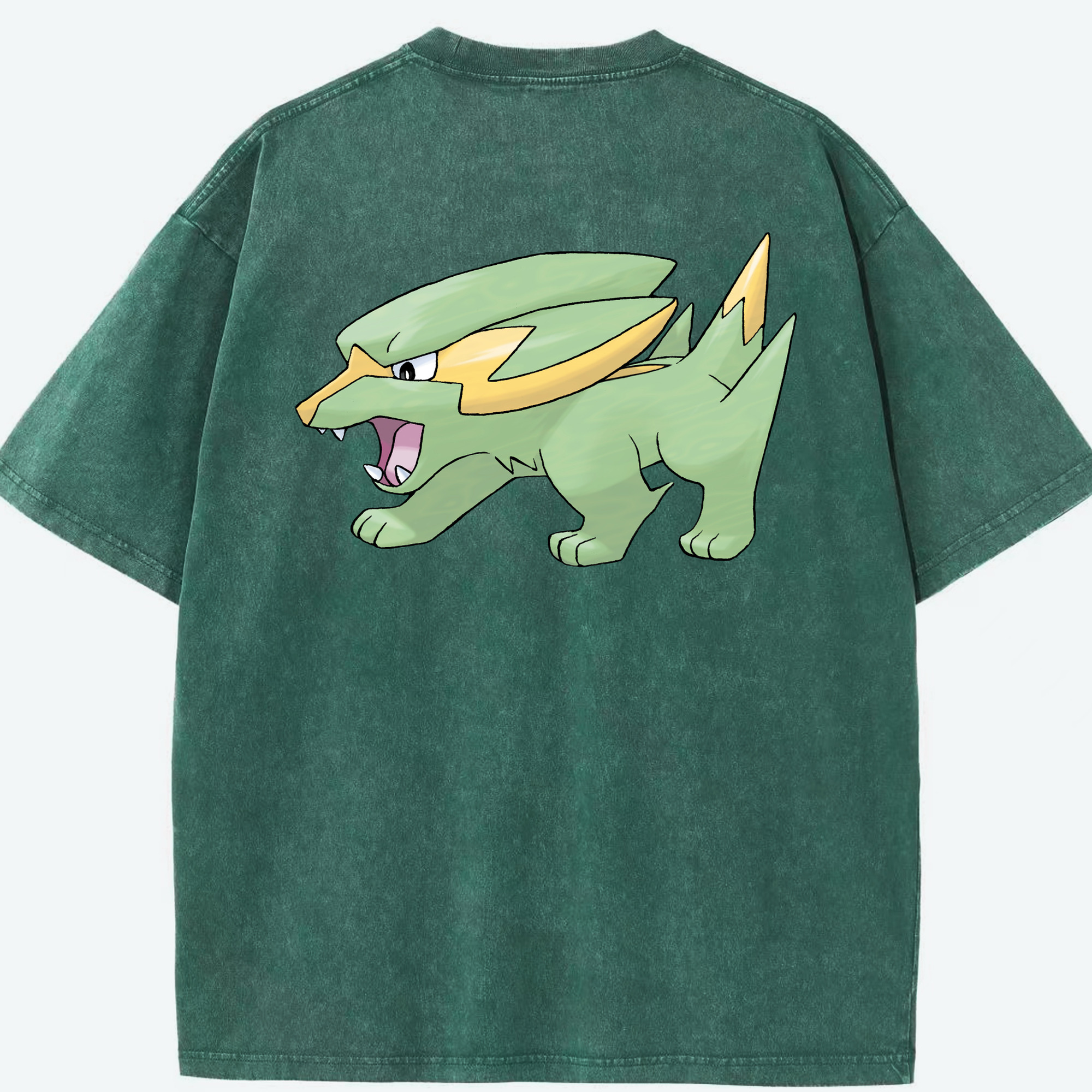 （画像用） ポケットモンスター Pokémon 綿100% ヴィンテージ風 半袖Tシャツ（背面プリント）